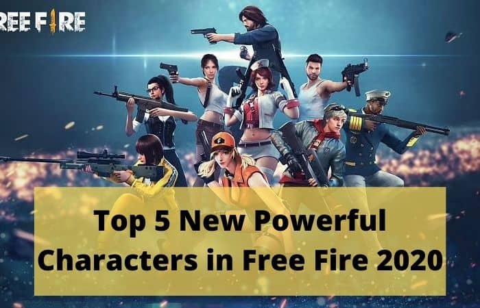 Top-5 Characters in Free FIre